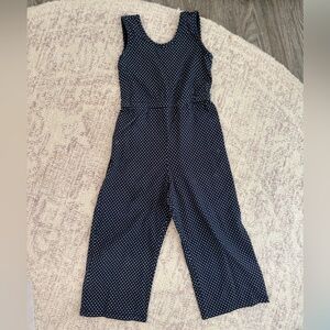 Alice + Ames Navy Polka Dot Jumpsuit